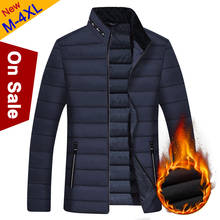 Winter Warm Jackets Coat Men Male Coats Jacket Parka Stand Collar Quality Padded Outerwears Father's Gift Clothing 2019 New 2024 - buy cheap
