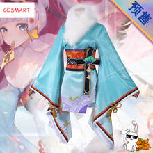 Genshin-Disfraz de impacto Shenli Linghua para mujer, traje de juego, Kimono, vestido, uniforme Shen Li Ling Hua, traje de fiesta de Halloween 2024 - compra barato