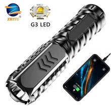 Zhiyu USB Rechargeable LED Flashlight with Power Bank Built-in 1200mAh Lithium Battery Waterproof Camping Light Portable Torch 2024 - buy cheap