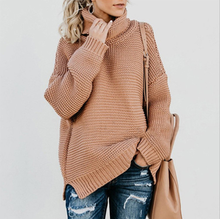 Women Thick Thread Knitted Turtleneck Sweater Casual Long Sleeve Pullover Sweaters Autumn Winter Outwear 2024 - buy cheap