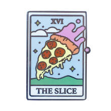 Эмалированная брошь с изображением пиццы Таро, карточка, значок, брошь, № 16 2024 - купить недорого