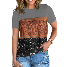 New Summer Tops Women Leopard Print Patchwork T Shirt 2021 Casual Streetwear Short Sleeve O-Neck Tee Tops Female Plus Size S-5XL 2024 - buy cheap