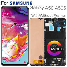 Super AMOLED For Samsung Galaxy A50 SM-A505FN/DS A505F/DS A505 LCD Display Touch Screen Digitizer With Frame For Samsung A50 lcd 2024 - buy cheap