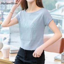 4XL Summer Cotton T Shirt Women's Loose Tee Shirt 2020 Casual O Neck Short Sleeve Print Tee Tops Plus Size 2024 - buy cheap