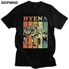 Men's Vintage Hyena Tshirt Short Sleeved Cotton Leisure T-shirt Africa Wildlife Animal Lover Tee Shirt Grunge Tops Clothes Gift 2024 - buy cheap