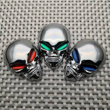 3D ABS Skull Car Stickers Beautiful Motorcycle Truck Emblem Decals Car Moto Decoration Accessories 2024 - buy cheap