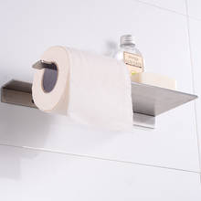 Soporte de papel higiénico para baño, portarrollos de papel higiénico de aluminio negro, pañuelos de papel decorativo para soporte, soporte para toallas montado en la pared 2024 - compra barato