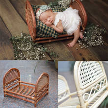 2020 Newborn Photography Accessories Photo Shooting Props Baby Infant Mat Vintage Wooden Basket Bed  Boy And Girl  Accessories 2024 - buy cheap