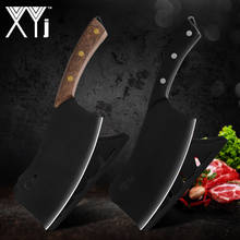XYj Multi-function 7 inch Stainless Steel Cleaver Knife Kitchen Knives Wood Handle Chopping Knife Kitchen Cooking Chef Knife 2024 - buy cheap