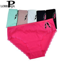 LOBBPAJA Lot 6 pcs Woman Panties Underwear Cotton Mid Waist Sexy Mothers Briefs Ladies Knickers Intimates Plus Size for Women 2024 - buy cheap