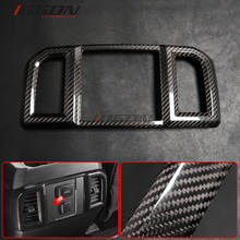 Car Accessories Real Carbon Fiber Style Plated Armrest Box Rear Air Vent Frame Trim Cover For Ford F150 F-150 Raptor 2015-2020 2024 - buy cheap
