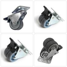 4pcs Dual-wheel Casters  TPR Wheel Caster Wheel Casters Flat Universal Wheel 2 Inches Trolley Wheel Sofa Office Chair Wheel 2024 - buy cheap