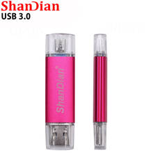 SHANDIAN wholesale USB 3.0 Smart phone USB Flash drive OTG Micro memory stick Smart Phone U Disk 4G/8G/16G/32G/64G Memory gift 2024 - buy cheap