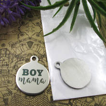 10pcs--"Boy Mama"stainless steel charms 5 styles for choosing DIY Charms for necklace bracelets 2024 - buy cheap