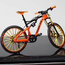 Bicicleta de metal fundido 1/10, brinquedo de corrida, ciclismo de montanha, réplica de coleção para crianças, presente, hobby 2024 - compre barato