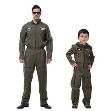 Snailify Halloween Costume For Adult Men Top Gun Costume Adult Army Green Flight Suit Costume 2024 - buy cheap