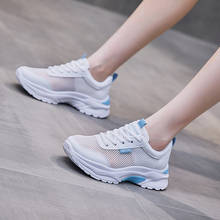 Mesh Sneakers Women's Summer 2021 Fashion Breathable Running Shoes Women Platform White Shoes Women Casual Flats Women Trainers 2024 - buy cheap