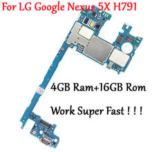 Placa base de circuito lógico para LG Google Nexus 5X H791, placa de circuito Original de desbloqueo completo probado, cambia a 4GB de RAM + 16GB 2024 - compra barato