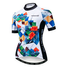 Weimostar-camiseta feminina para ciclismo, manga curta, roupa para mountain bike, mtb, road bike, maiô 2024 - compre barato