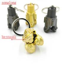 key chain Folsom Rotatable Tricone three cone rotary drill bit pendant oil well oilfield jewelry gifts souvenirs keychain pendan 2024 - buy cheap