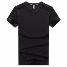 Supersize 7xl 8xl 9xl respiração do verão dos homens secagem rápida o pescoço camiseta jaqueta de manga curta topo e camiseta moda esportes camisa 2024 - compre barato