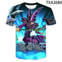 Camiseta de dibujos animados para hombres, mujeres y niños, camisa con estampado 3D de Yu Gi Oh, Tops de manga corta de verano, ropa de calle para niños y niñas 2024 - compra barato