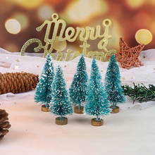 5 pçs mini árvore de natal para 1/12 escala dollhouse decoração em miniatura pequeno pinheiro desktop decoração natal 2024 - compre barato