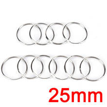 50/100pc Round Split Key Rings Bag Holders Accessories Silver Metal Key Holder Split Rings Keyring Keychain Keyfob Accessories 2024 - buy cheap