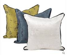 Classical thick sofa pillowcase simple modern pillowcase hotel model room soft cushion cover 2024 - buy cheap