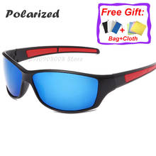 Gafas de sol polarizadas con montura negra mate para hombre y mujer, lentes deportivas con protección UV, espejo antideslumbrante 2024 - compra barato