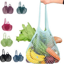 Reusable Fruit Shopping String Grocery Shopper Cotton Tote Mesh Woven Net Shoulder Bag Mesh Net Shopping Bag High Quality 2024 - buy cheap