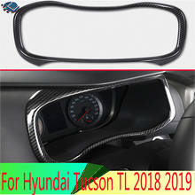 Para hyundai tucson tl ix35 2018 2019 estilo de fibra carbono interior painel instrumento em torno da guarnição 2024 - compre barato