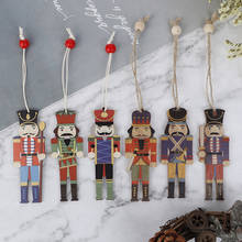 9Pcs wooden Nutcracker soldier Christmas decoration Pendants Ornaments for Xmas Tree Party New Year Decor Kids Doll 2024 - buy cheap