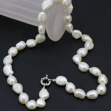 natural Pearl Necklace of new fashion 2020 charming Real 11-12mm Natural South Baroque White Akoya Pearl Necklace 18" BV243 2024 - buy cheap