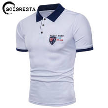 Brand Fashion Cotton Polo Men Casual Solid Color 3D Embroidery Polo Shirt Men 2021 Summer New Short Sleeve Men's Polo Shirt 2024 - buy cheap