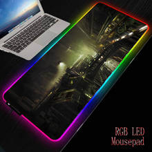 Tapete grande do jogo da mesa do computador de mousepad rgb grande do rato de mousepad da paisagem da ponte de mrgbest 2024 - compre barato