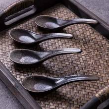 Japanese style soup spoon household ceramic ramen soup spoon rice spoon porridge spoon dessert spoon creative retro Japanese 2024 - buy cheap