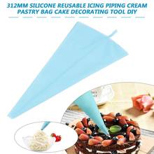 312mm Silicone Reusable Icing Piping Cream Pastry Bag Cake Decorating Tools DIY Durable Home Kitchen Accessories 2024 - buy cheap