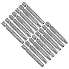 uxcell 15 Pcs 1/4" Hex Shank T30 Magnetic Security Torx Screwdriver Bits 50mm Length 2024 - buy cheap