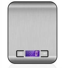 Báscula de cocina hogar de 5/10kg, báscula electrónica para alimentos, báscula de dieta, herramienta de medición, báscula electrónica LCD delgada 2024 - compra barato