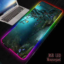 Mrgbest floresta fantasia rgb mousepad anti-deslizamento de pulso repousa camundongos tapete do mouse esteiras para jogos portátil mousepad dropshipping 2024 - compre barato