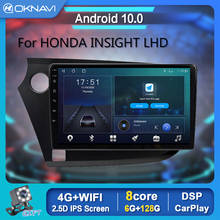 Автомобильный радиоприемник OKNAVI DSP, мультимедийный проигрыватель с Android 10,0, GPS, Wi-Fi, 2009*2014 P, подголовник OBD, 9 дюймов, для Honda cy LHD 1280-720 2024 - купить недорого