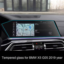 9H tempered glass protective film screen protector for BMW X5 G05 12.3inch left rudder car navigation center touch display 2024 - buy cheap