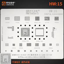 AMAO HW15 BGA Reballing Stencil Template For Huawei Mate40Pro 40RS Kirin 9000 Hi36A0 CPU RAM Tin Plate Net Steel Mesh 2024 - buy cheap