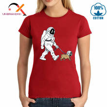 Крутая футболка «ходячая собака», «астронавт Ходячие мертвецы», футболка «космический корабль космоса», футболка «Ракета» для женщин, футболки StarmanX Space, топы 2024 - купить недорого