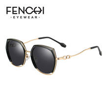 FENCHI New Trendy Women Polarized Sunglasses Pink Classic Brand Retro Sun glasses Chain Design Driving Eyewear oculos feminino 2024 - buy cheap