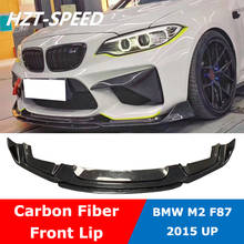 F87 BP Style Carbon Fiber Front Bumper Lip Chin Diffuser For BMW M2 F87 Coupe Car Styling 2015 UP 2024 - buy cheap