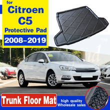 Adesivo traseiro para bagagem de automóveis, revestimento de porta-malas, antiderrapante, tapete fosco, para citroen c5 2005-2012 2024 - compre barato