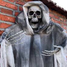 Scary Haunted House Hanging Ghost Skull Head Pendant Secret Room Escape Halloween Decoration Party Props Prank Toy 2024 - buy cheap