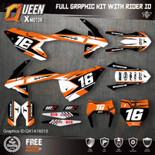 Kit de calcomanías gráficas personalizadas QUEEN X MOTOR para KTM, 2016, 2017, 2018, SX, SXF, 2017, 2018, 2019, EXC, XC-W, EXC-F, 012 2024 - compra barato